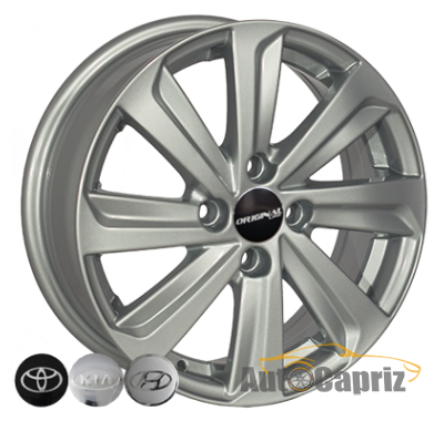 Диски Replica Toyota BK736 S R15 W5.5 PCD4x100 ET45 DIA54.1  